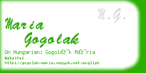 maria gogolak business card